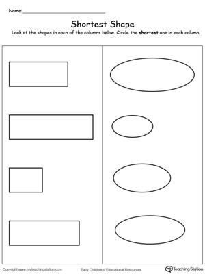 Long and Short Shapes in Color | MyTeachingStation.com