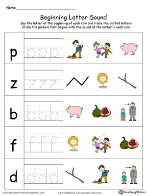 Trace and Match Beginning Letter Sound: IG Words in Color