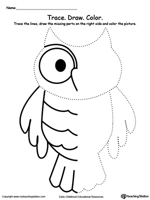 Kindergarten Drawing Printable Worksheets | MyTeachingStation.com