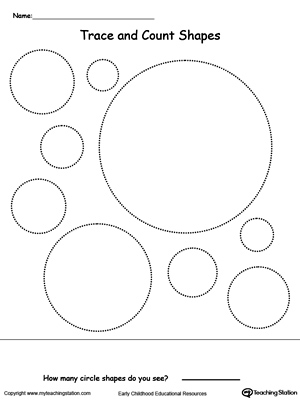 Trace and Count Circle Shapes