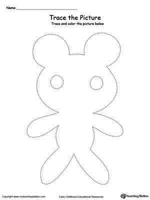Teddy Bear Picture Tracing