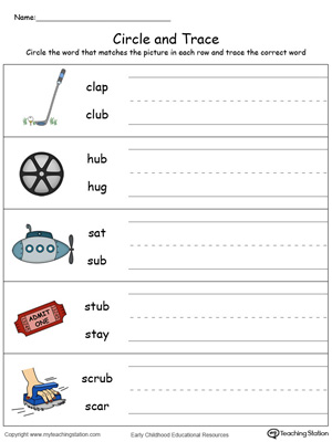 Identify Word and Write: UB Words in Color