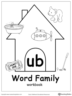 UB Word Family Workbook for Kindergarten | MyTeachingStation.com