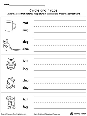 Identify Word and Write: UG Words