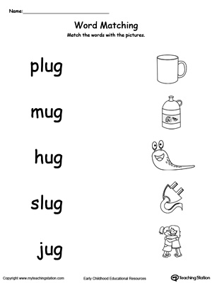 UG Word Family List | MyTeachingStation.com