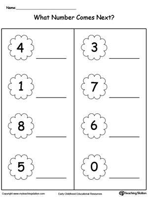 Kindergarten Numbers Printable Worksheets | MyTeachingStation.com