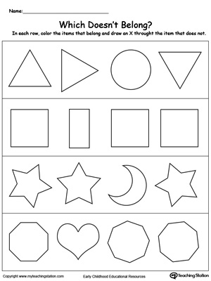 Identify the Shape That Does Not Belong in the Group