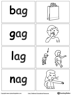 preschool word families printable worksheets myteachingstationcom