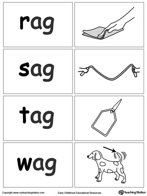 AG Word Family Workbook for Kindergarten | MyTeachingStation.com