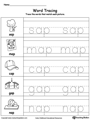 Word Tracing: AP Words | MyTeachingStation.com