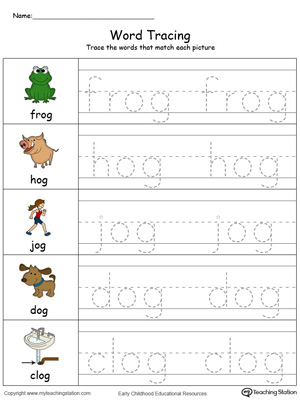 Word Tracing: OG Words in Color