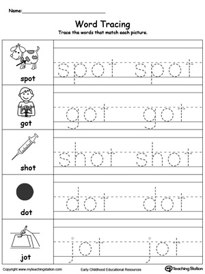 Word Tracing: OT Words