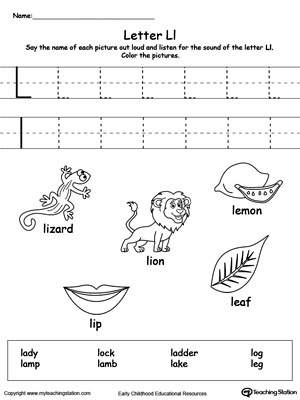 Beginning Sound of the Letter L | MyTeachingStation.com