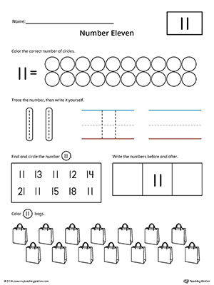 Number 11 To 15 Worksheet - best worksheet