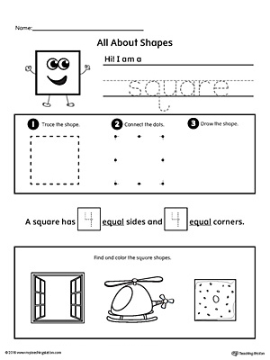 All About Square Shapes | MyTeachingStation.com
