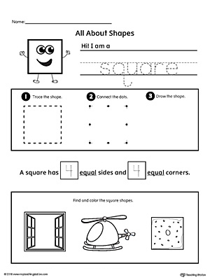FREE* All About Square Shapes | MyTeachingStation.com