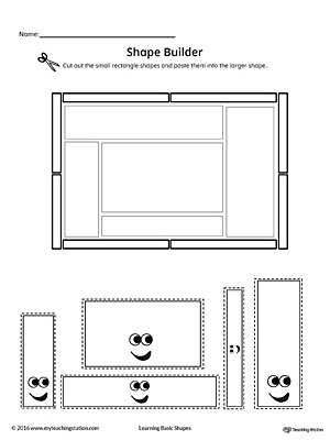 Geometric Shape Builder Worksheet: Rectangle