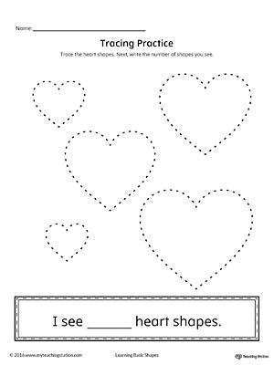 Geometric Shape Counting and Tracing: Heart