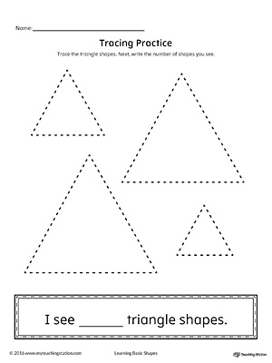 Geometric Shapes Printable Flashcards (Color) | MyTeachingStation.com