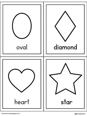 Geometric Shapes Printable Flashcards | MyTeachingStation.com