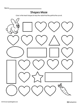 Preschool Shapes Printable Worksheets | MyTeachingStation.com