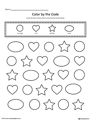 Match Geometric Shapes: Oval, Circle, Triangle, Heart, and Star