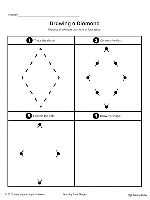 Drawing a Diamond Shape | MyTeachingStation.com