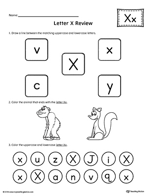 all about letter x printable worksheet myteachingstationcom