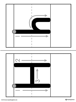 alphabet letter h formation card printable myteachingstation com