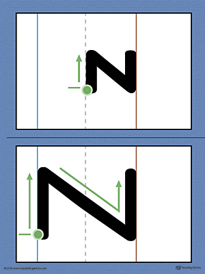 Use the Alphabet Letter Z Formation Printable Card to help your child build handwriting confidence by teaching the correct letter formation guidelines from the very beginning.