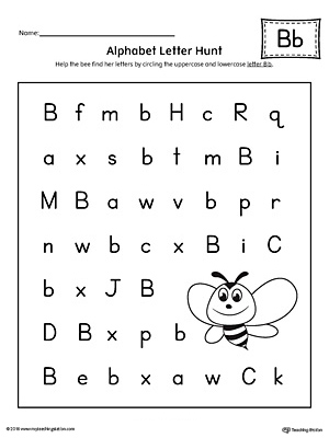 FREE* Letter B Beginning Sound Word List