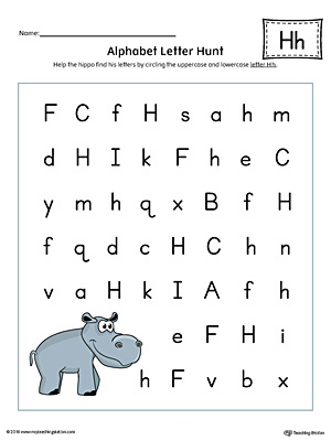 alphabet letter hunt letter h worksheet color myteachingstation com