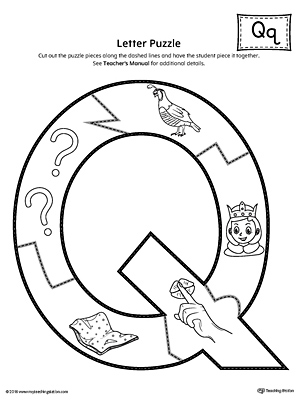 Letter Q Puzzle Printable