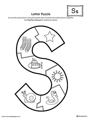 Letter S Puzzle Printable