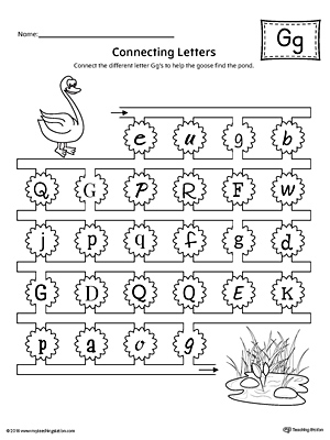 Letter Case Recognition Worksheet: Letter G ...