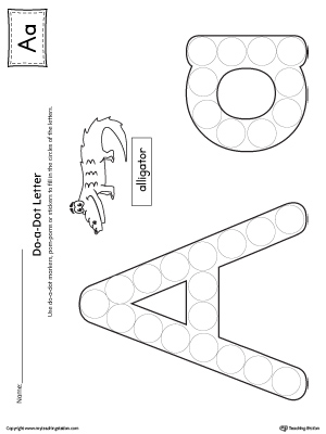 Letter A Do-A-Dot Worksheet