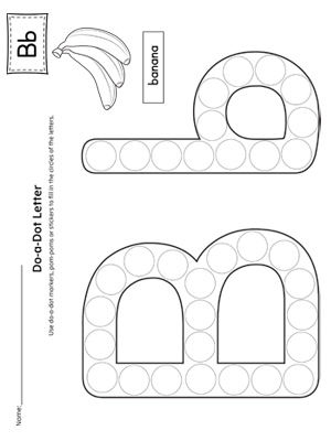 Letter B Do-A-Dot Worksheet