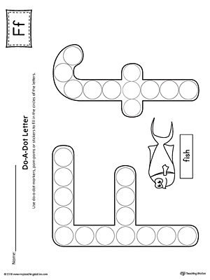 Letter F Do-A-Dot Worksheet