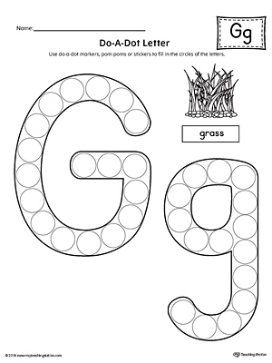 Letter G Do-A-Dot Worksheet