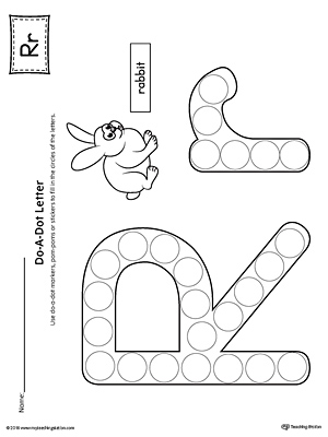 Letter R Do-A-Dot Worksheet