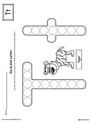 Letter T Do-A-Dot Worksheet