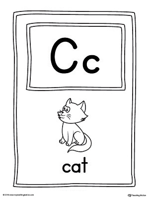 The Letter C Large Alphabet Picture Card is perfect for helping students practice recognizing the letter C, and it