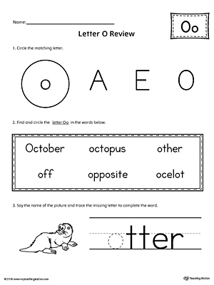 Learning the Letter O can be easy and simple with the right tools. Download this action pack worksheet and help your student learn all about the letter O.