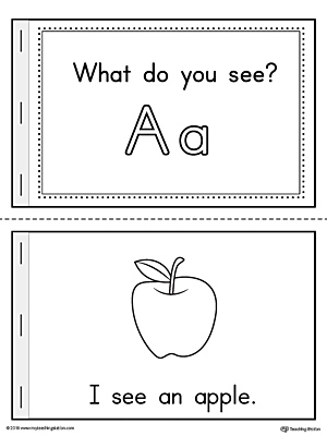 Short Letter A Words Printable Mini Book | MyTeachingStation.com