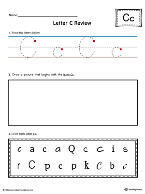 Letter C Practice Worksheet