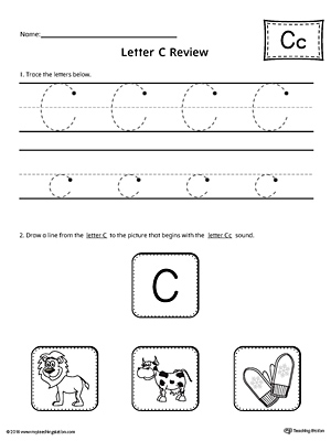 Letter C Review Worksheet