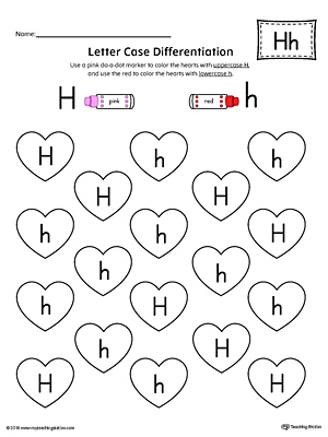 Letter H Tracing and Writing Letter Tiles | MyTeachingStation.com