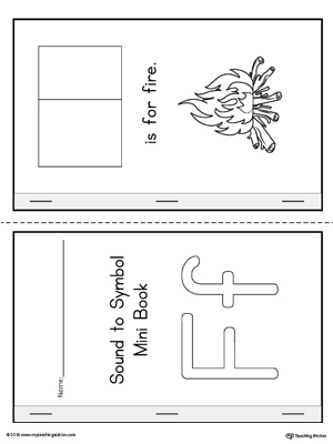Letter F Cut and Paste Printable Mini Book | MyTeachingStation.com