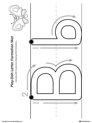 Letter Play Dough Mats - Learn the ABC's with Play-Doh! Two Sets of  26-Printable Play-Doh Mats