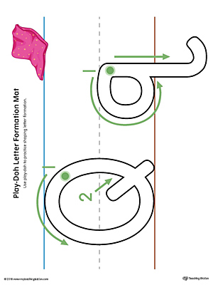 Use the Letter Formation Play-Doh Mat: Letter Q in Color as a fun hands-on activity for your preschooler to learn how to form the letter Q.